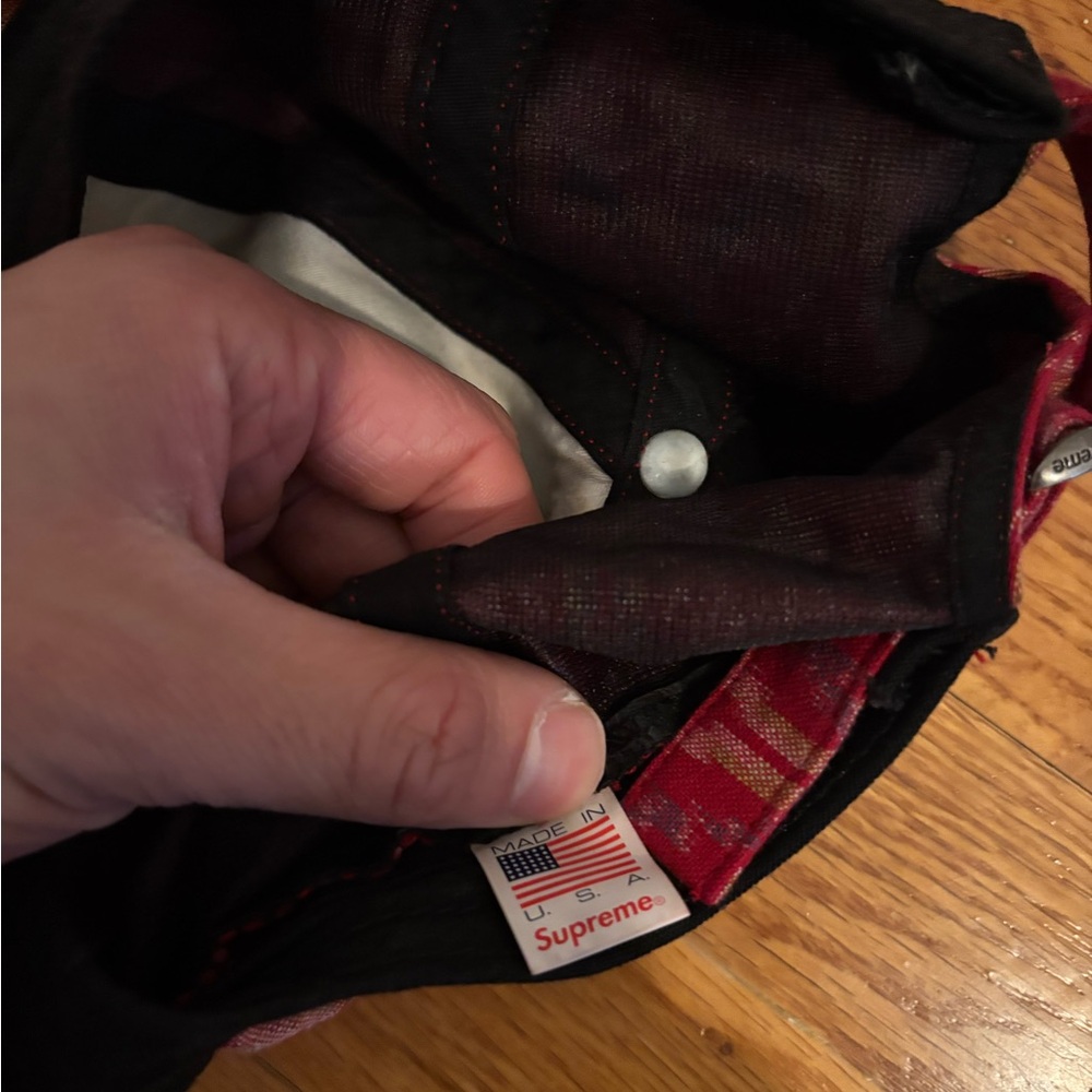 Supreme Red Patterned Cap - Picture 2 of 2